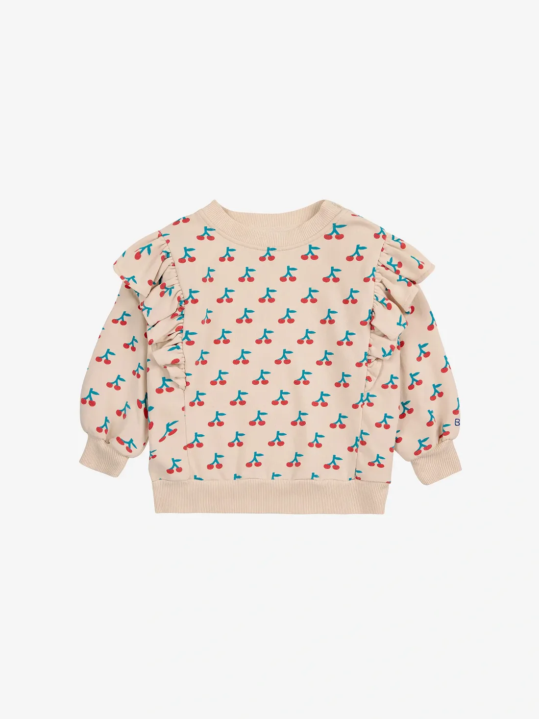 lmdi collection Sudadera estampado y detalle de volantes Cherry Bobo Choses Venta caliente