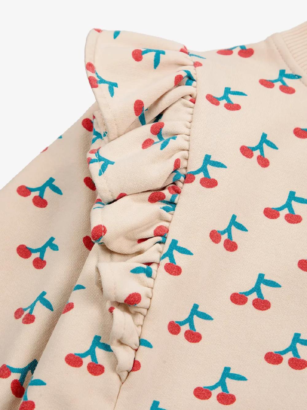 lmdi collection Sudadera estampado y detalle de volantes Cherry Bobo Choses Venta caliente