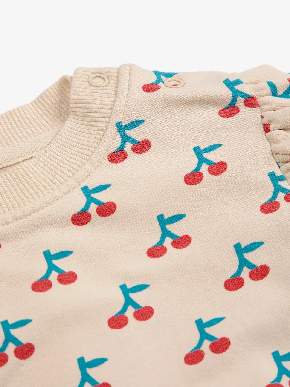 lmdi collection Sudadera estampado y detalle de volantes Cherry Bobo Choses Venta caliente