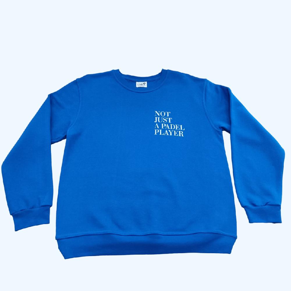lmdi collection Sudadera Edición Limitada ‘Not just a pádel player’ azulón/ blanco LMDI Collection Liquidación
