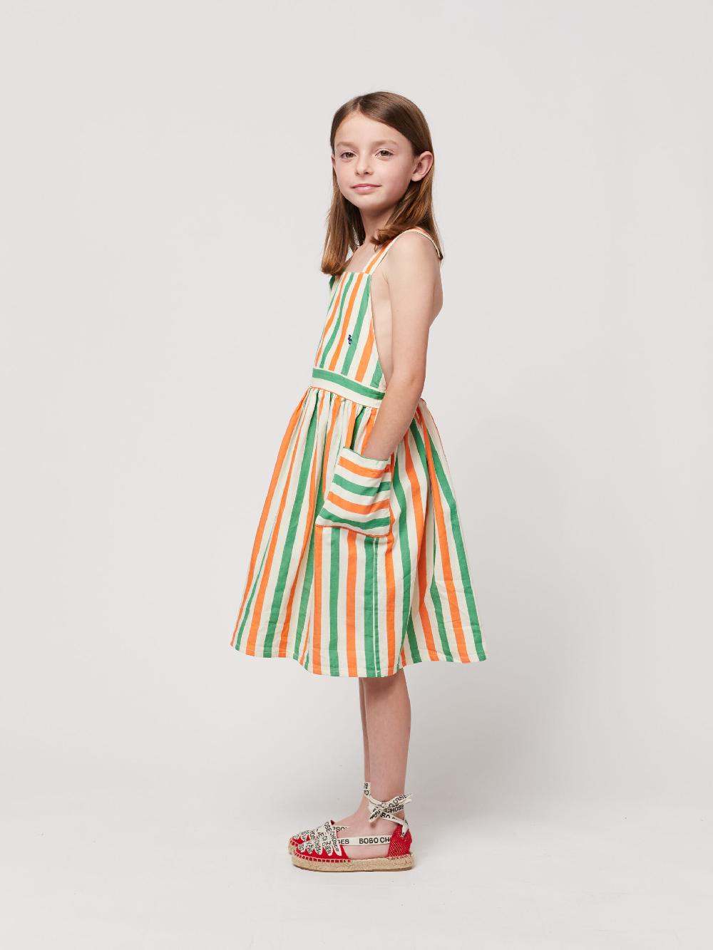 lmdi collection Vertical Stripes woven dress Solo hoy