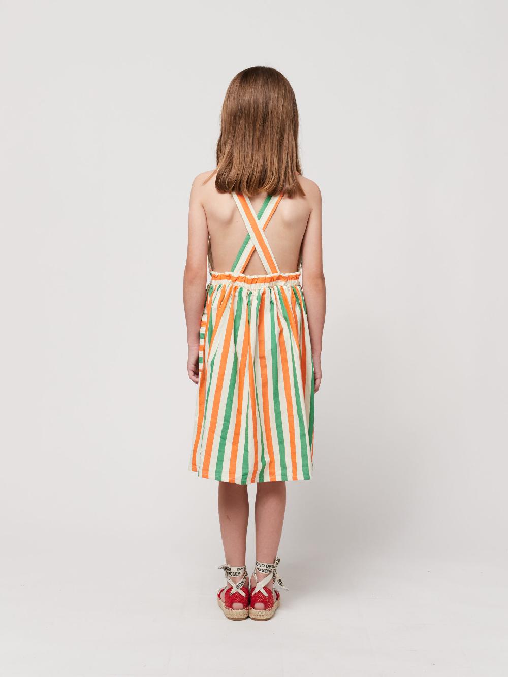 lmdi collection Vertical Stripes woven dress Solo hoy