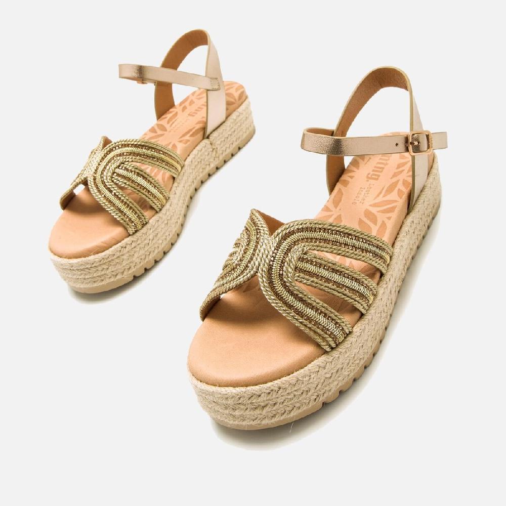 ﻿mtng Compra AMELIE oro 59624 Mujer Calzado Sandalias De CuñA Oferta especial