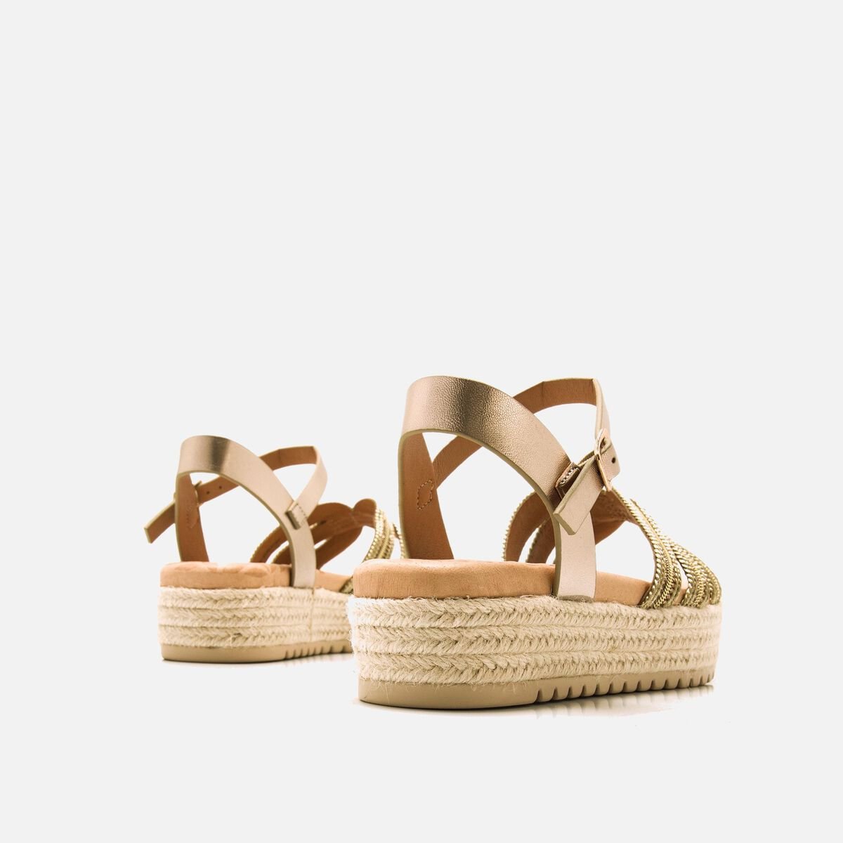 ﻿mtng Compra AMELIE oro 59624 Mujer Calzado Sandalias De CuñA Oferta especial