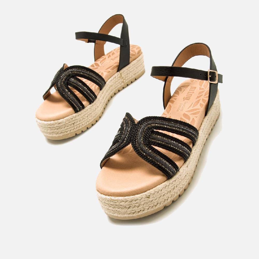 ﻿mtng Compra AMELIE negro 59625 Mujer Calzado Sandalias De CuñA Grandes ahorros
