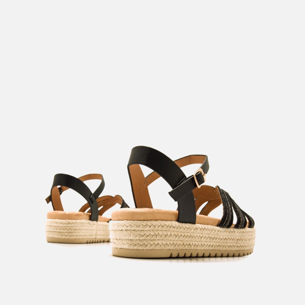 ﻿mtng Compra AMELIE negro 59625 Mujer Calzado Sandalias De CuñA Grandes ahorros
