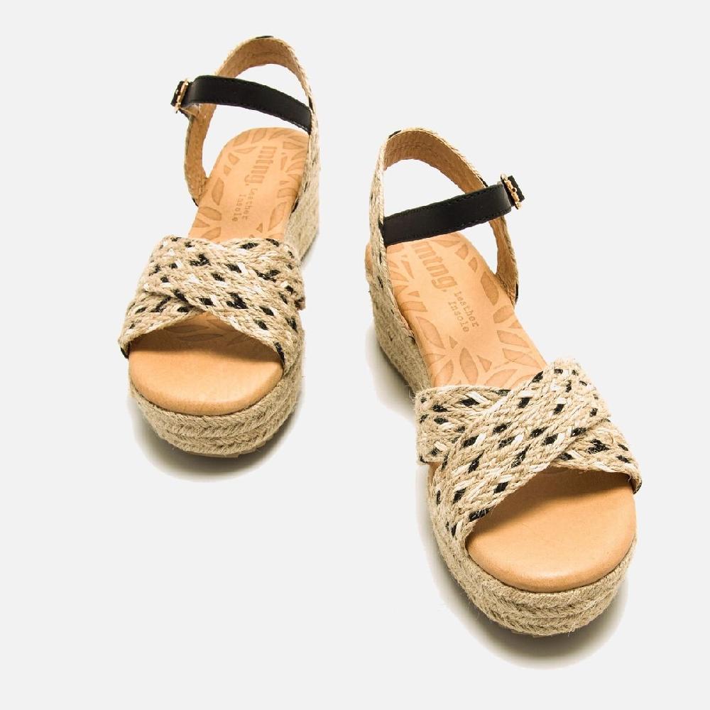 ﻿mtng Compra LITA negro 59632 Mujer Calzado Sandalias De CuñA Rebajas de fin de temporada