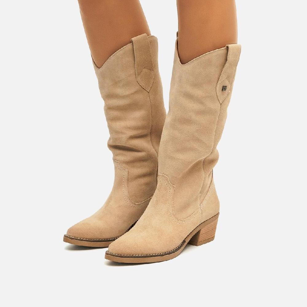 ﻿mtng Compra TEO beige 57422 Mujer Calzado Botas De TacóN Ofertas de temporada