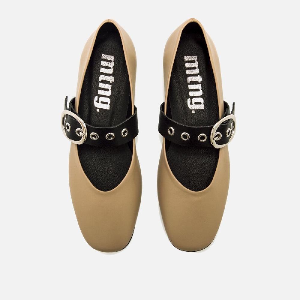 ﻿mtng Compra CAMILLE beige 60134 Mujer Calzado Zapatos Planos Último día