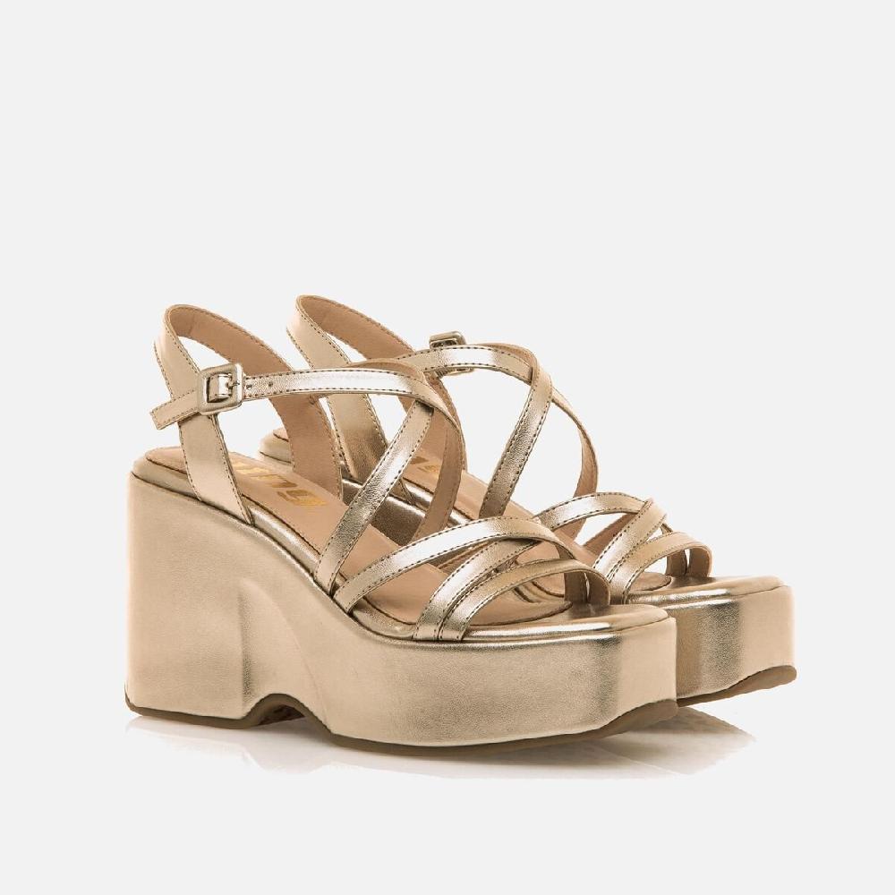 ﻿mtng Compra LIZZY oro 57011 Mujer Calzado Sandalias De CuñA Ofertas de temporada