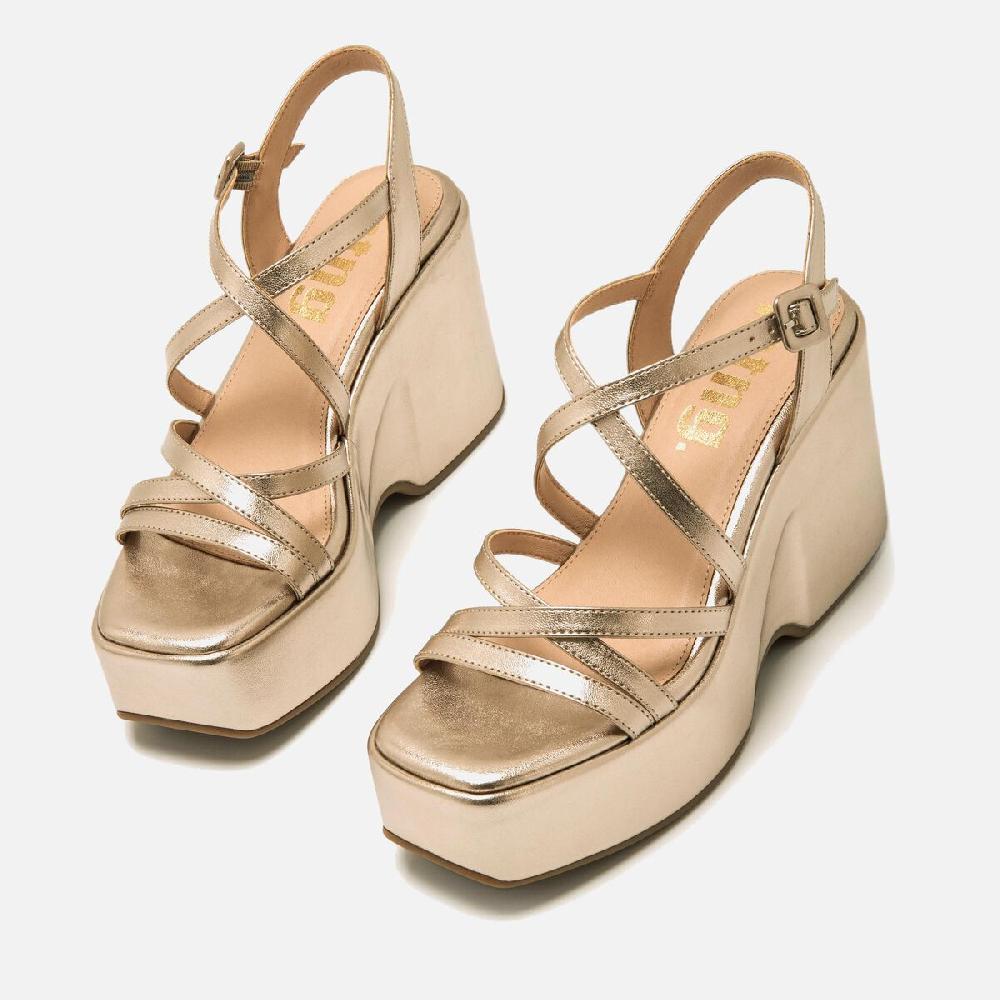 ﻿mtng Compra LIZZY oro 57011 Mujer Calzado Sandalias De CuñA Ofertas de temporada