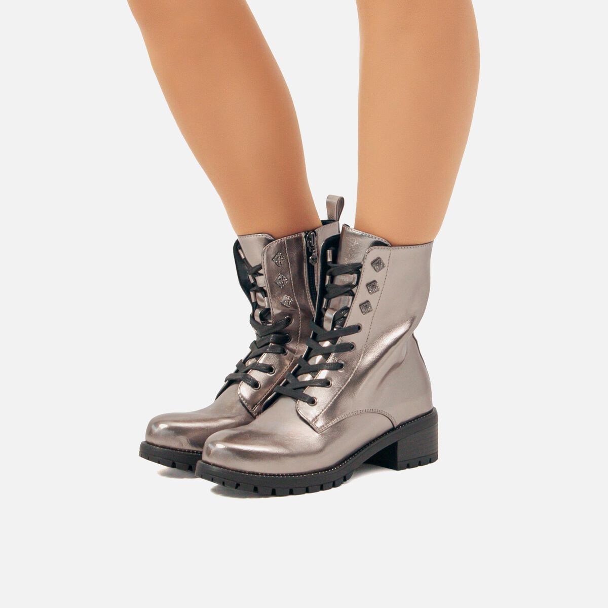 ﻿mtng Compra NEW ALTEA plata 57872 Mujer Calzado Botines De TacóN Rebajas de fábrica