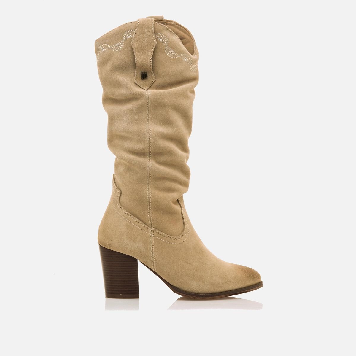 ﻿mtng Compra JOLIE beige 59461 Mujer Calzado Botas De TacóN Rebajas top