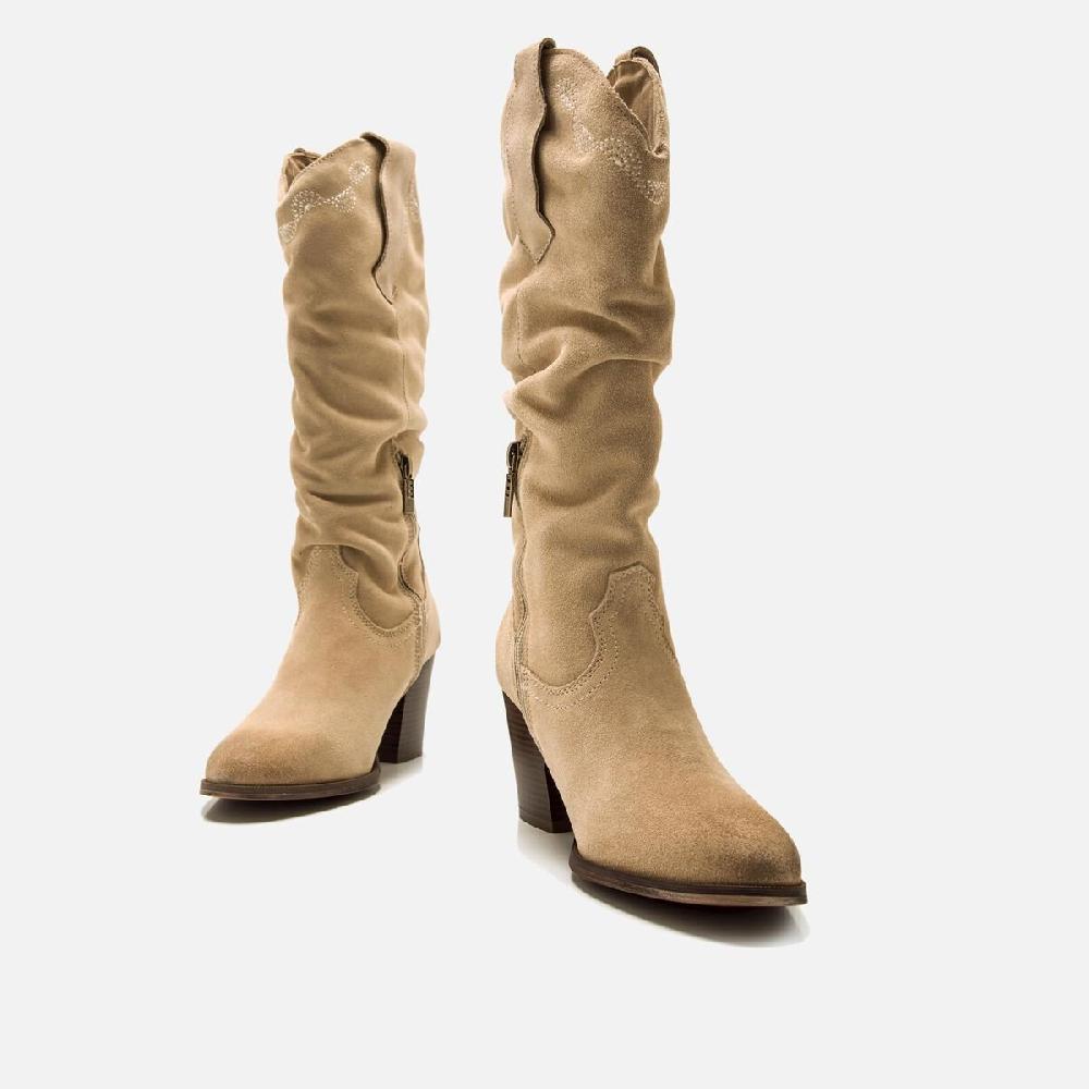 ﻿mtng Compra JOLIE beige 59461 Mujer Calzado Botas De TacóN Rebajas top
