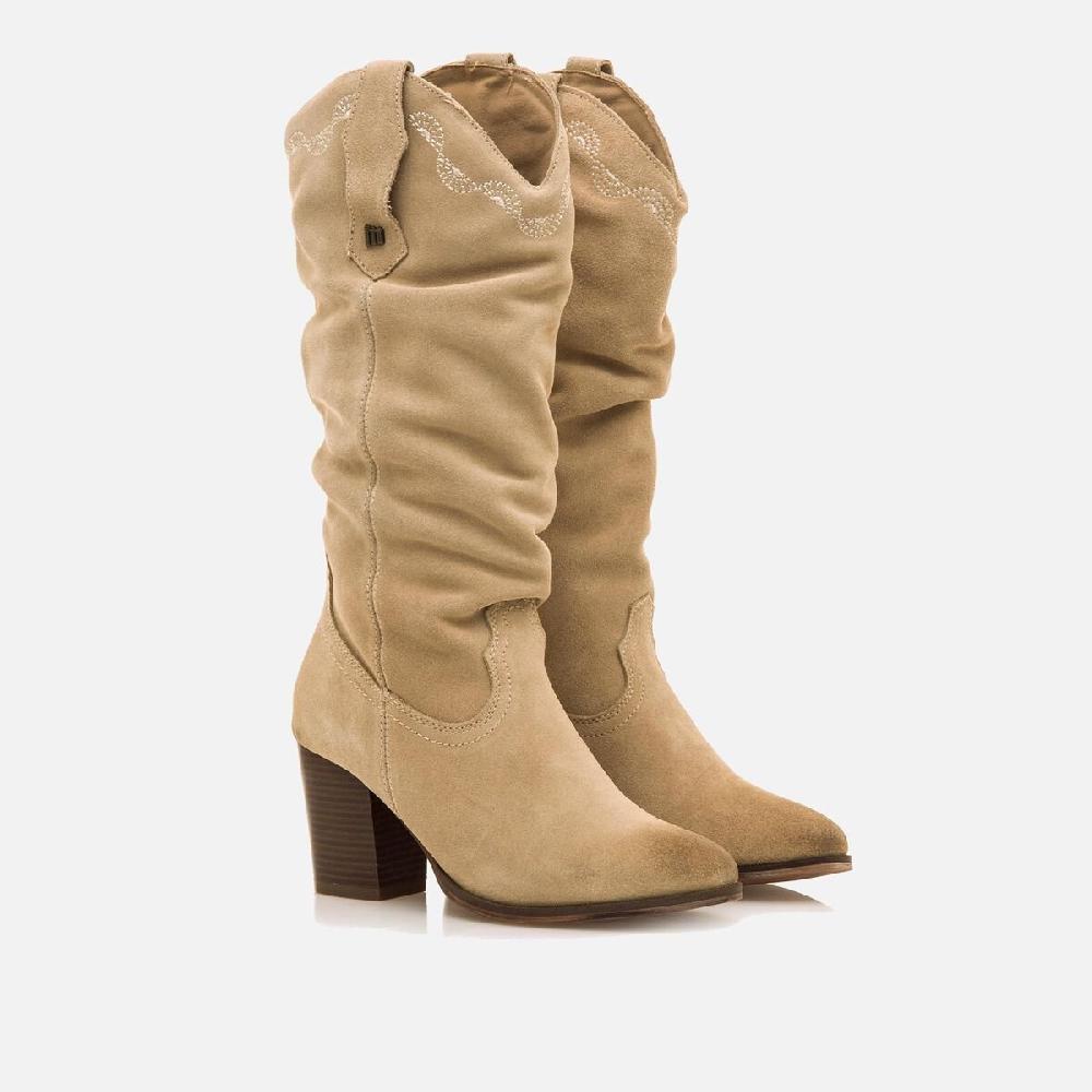 ﻿mtng Compra JOLIE beige 59461 Mujer Calzado Botas De TacóN Rebajas top