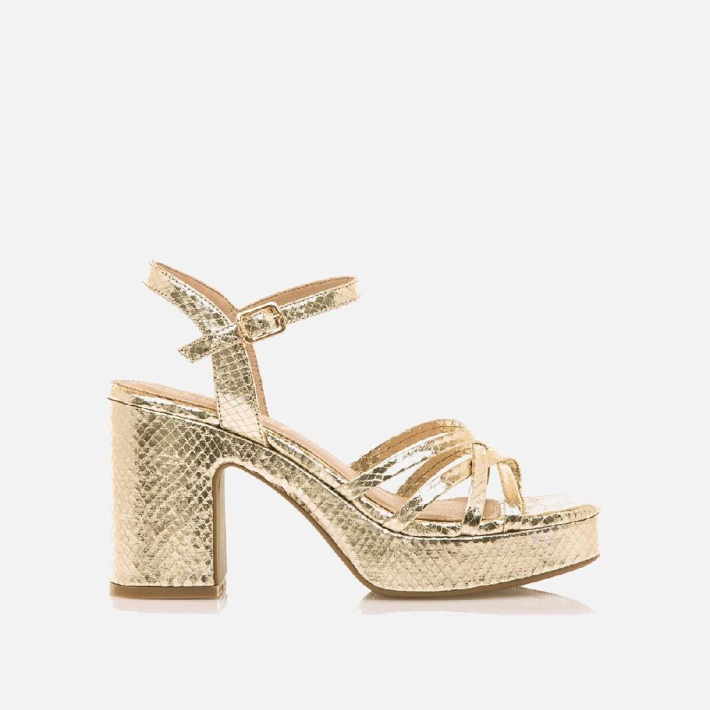 ﻿mtng Compra BRITT oro 56542 Mujer Calzado Sandalias De TacóN