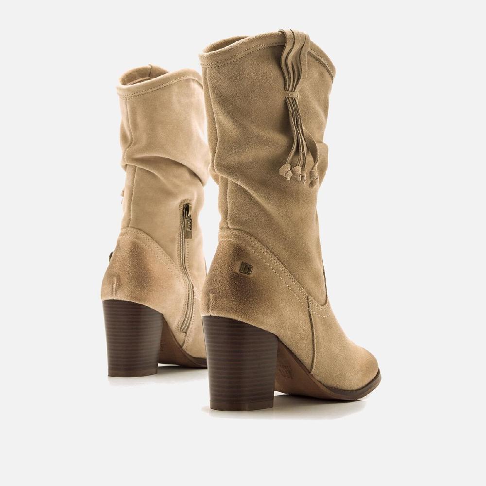 ﻿mtng Compra JOLIE beige 59463 Mujer Calzado Botines De TacóN Limitado a 3 días