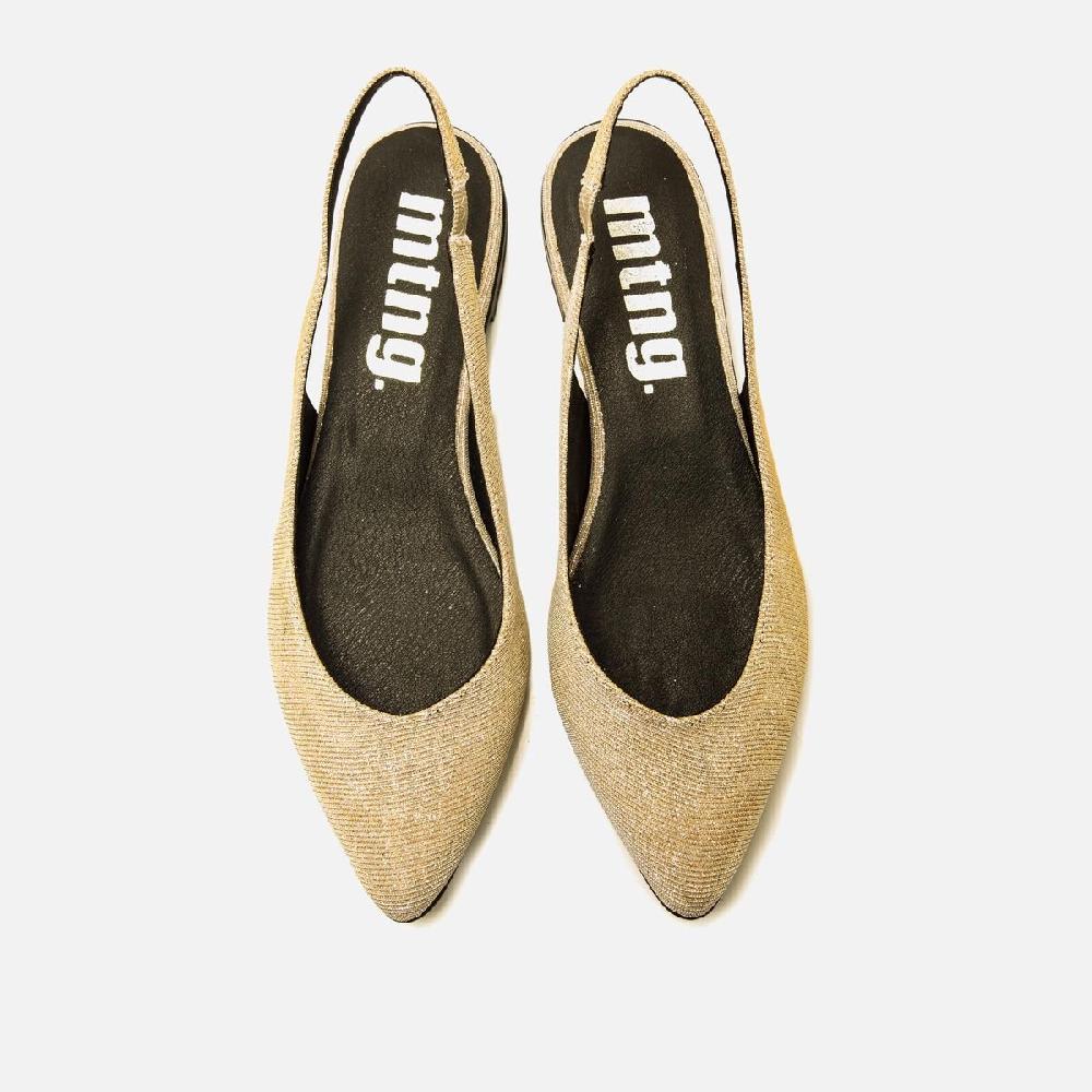 ﻿mtng Compra LOANA oro 59542 Mujer Calzado Zapatos Planos Última moda
