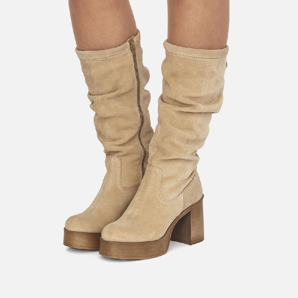 ﻿mtng Compra SIXTIES beige 54935 Mujer Calzado Botas De TacóN Devoluciones gratuitas