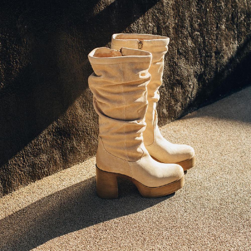 ﻿mtng Compra SIXTIES beige 54935 Mujer Calzado Botas De TacóN Devoluciones gratuitas