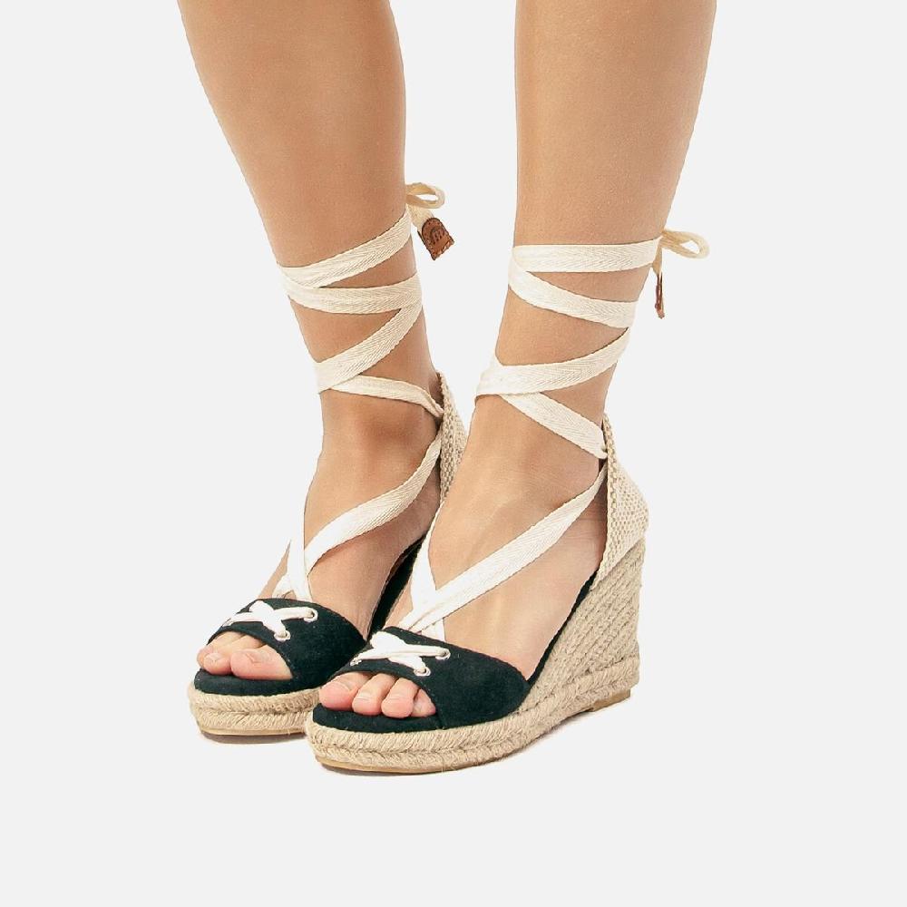﻿mtng Compra LOUISA negro 57026 Mujer Calzado Sandalias De CuñA Outlet