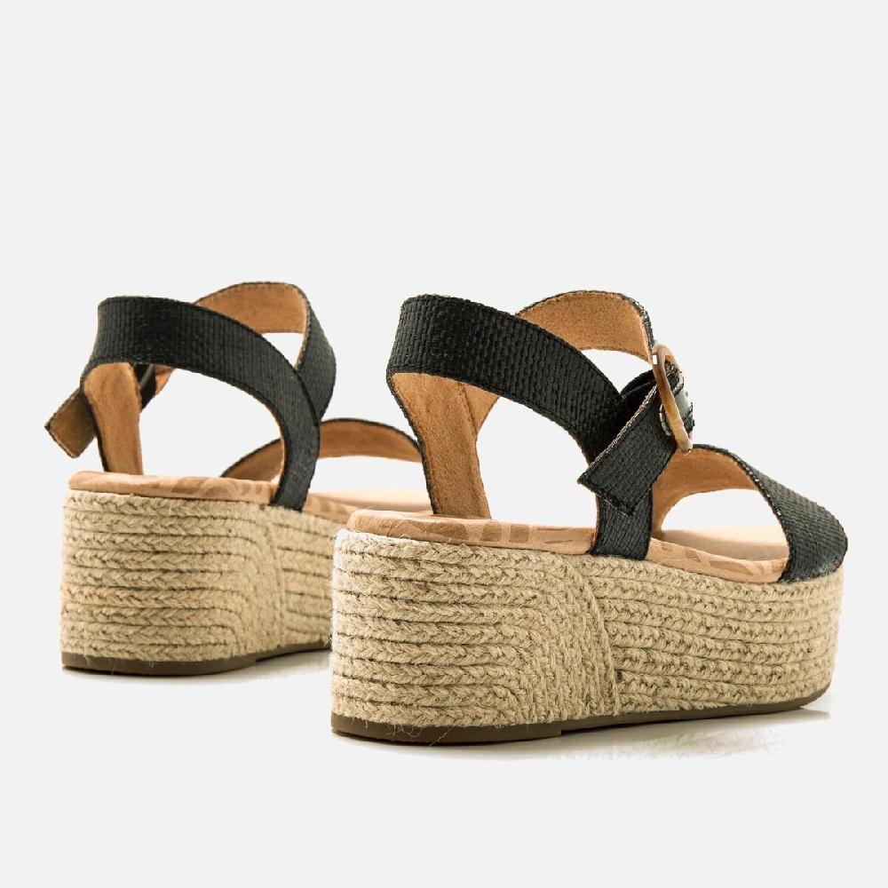 ﻿mtng Compra AMAD negro 56645 Mujer Calzado Sandalias De CuñA Ofertas