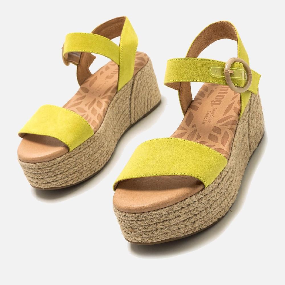 ﻿mtng Compra AMAD amarillo 56643 Mujer Calzado Sandalias De CuñA Rebajas baratas