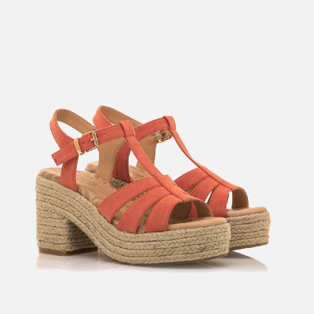 ﻿mtng Compra COURTNEY naranja 56912 Mujer Calzado Sandalias De TacóN Descuento