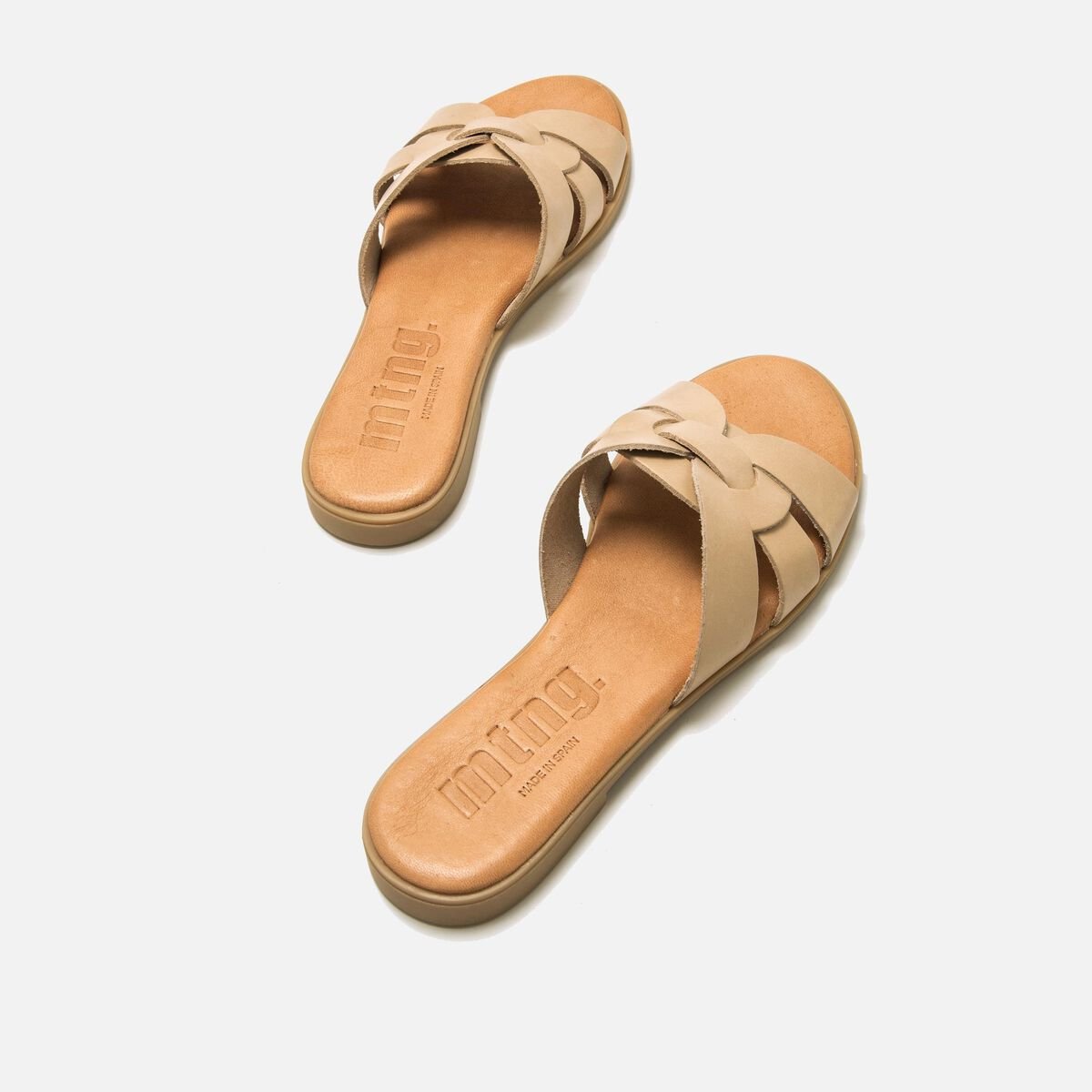 ﻿mtng Compra MARIA beige 57564 Mujer Calzado Sandalias Planas Tienda