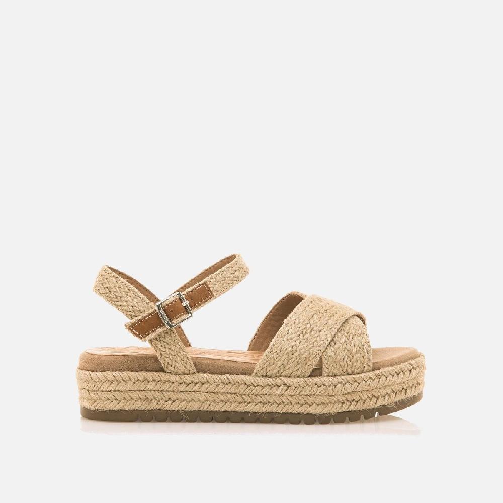 ﻿mtng Compra AMELIE beige 56767 Mujer Calzado Sandalias De CuñA Liquidación