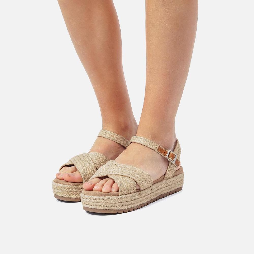 ﻿mtng Compra AMELIE beige 56767 Mujer Calzado Sandalias De CuñA Liquidación