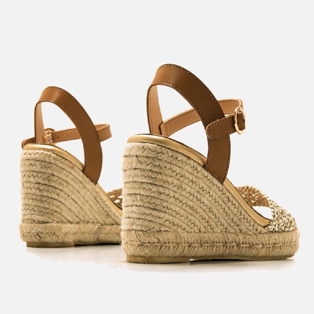 ﻿mtng Compra LOUISA oro 57024 Mujer Calzado Sandalias De CuñA Rebajas online