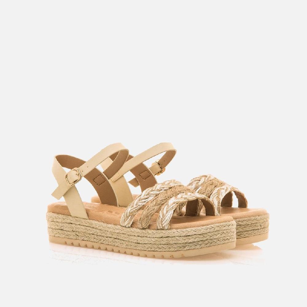 ﻿mtng Compra AMELIE beige 57502 Mujer Calzado Sandalias De CuñA Promoción trimestral
