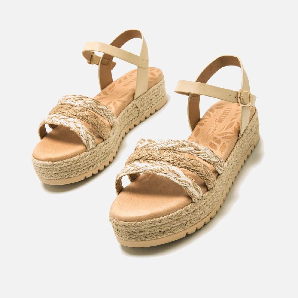 ﻿mtng Compra AMELIE beige 57502 Mujer Calzado Sandalias De CuñA Promoción trimestral