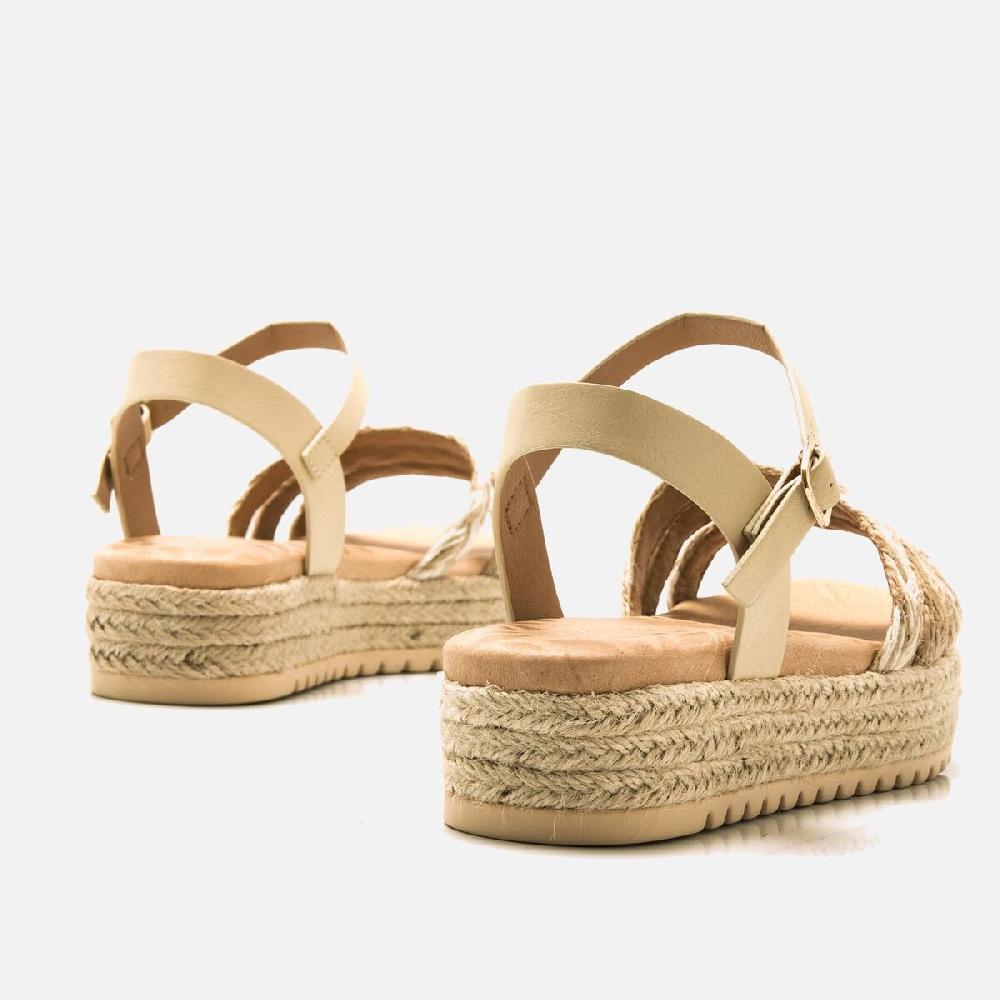 ﻿mtng Compra AMELIE beige 57502 Mujer Calzado Sandalias De CuñA Promoción trimestral