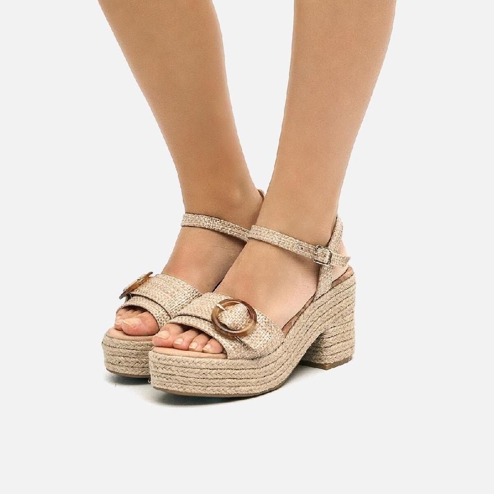 ﻿mtng Compra COURTNEY beige 56922 Mujer Calzado Sandalias De TacóN Grandes descuentos
