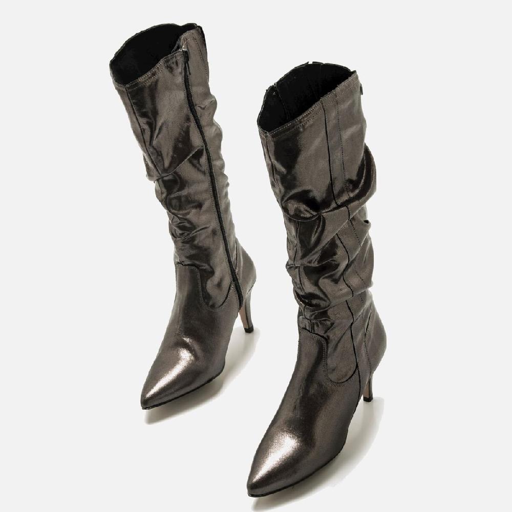 ﻿mtng Compra CHANTAL plata 57522 Mujer Calzado Botas De TacóN Outlet online