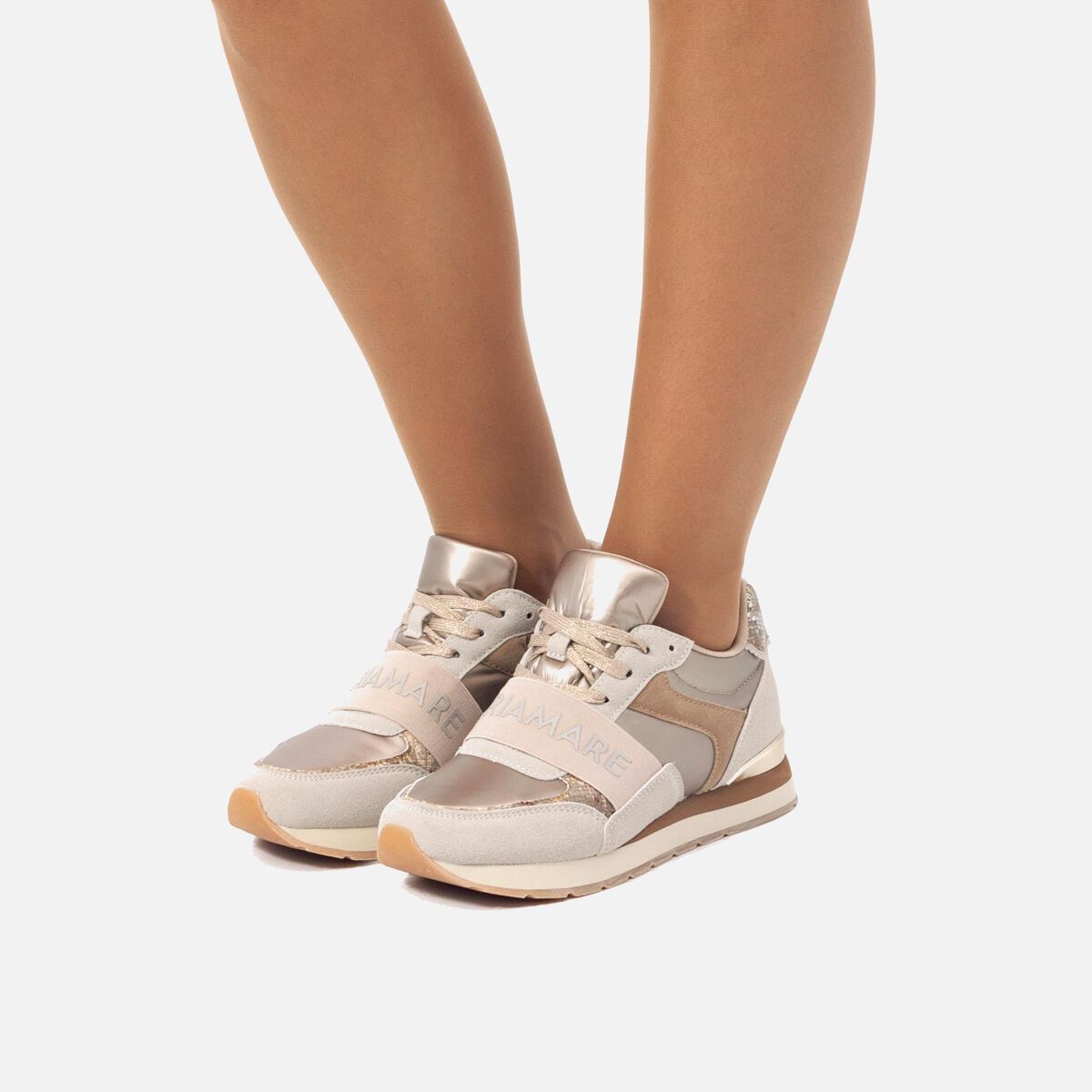 ﻿mtng Compra NARITA beige 57717 Mujer Calzado Zapatillas Venta caliente
