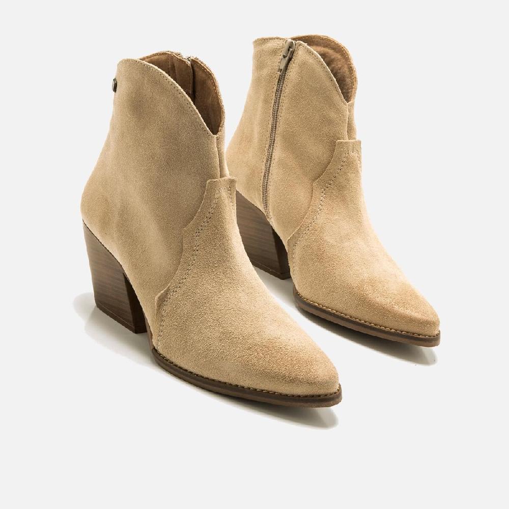 ﻿mtng Compra MISSOURI beige 57389 Mujer Calzado Botines De TacóN Rebajas baratas