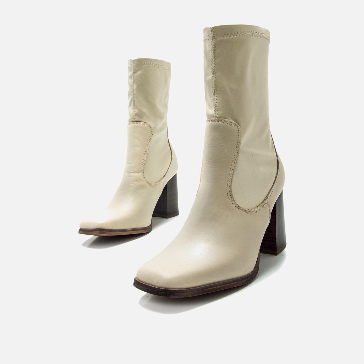 ﻿mtng Compra PORTO beige 58652 Mujer Calzado Botines De TacóN Rebajas de fábrica