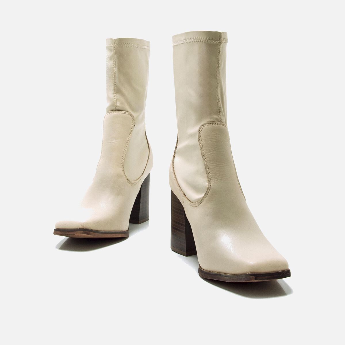 ﻿mtng Compra PORTO beige 58652 Mujer Calzado Botines De TacóN Rebajas de fábrica