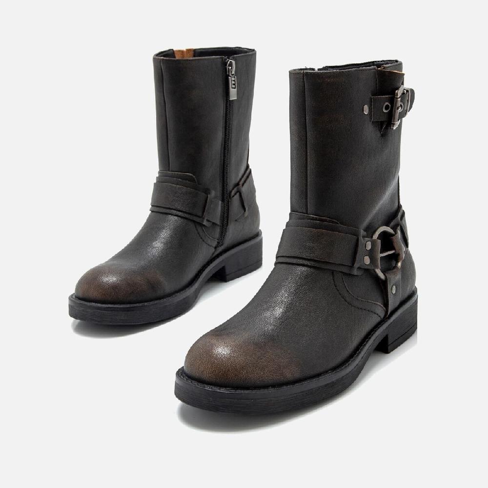 ﻿mtng Compra BRUNA marron 58226 Mujer Calzado Botines Planos Liquidación