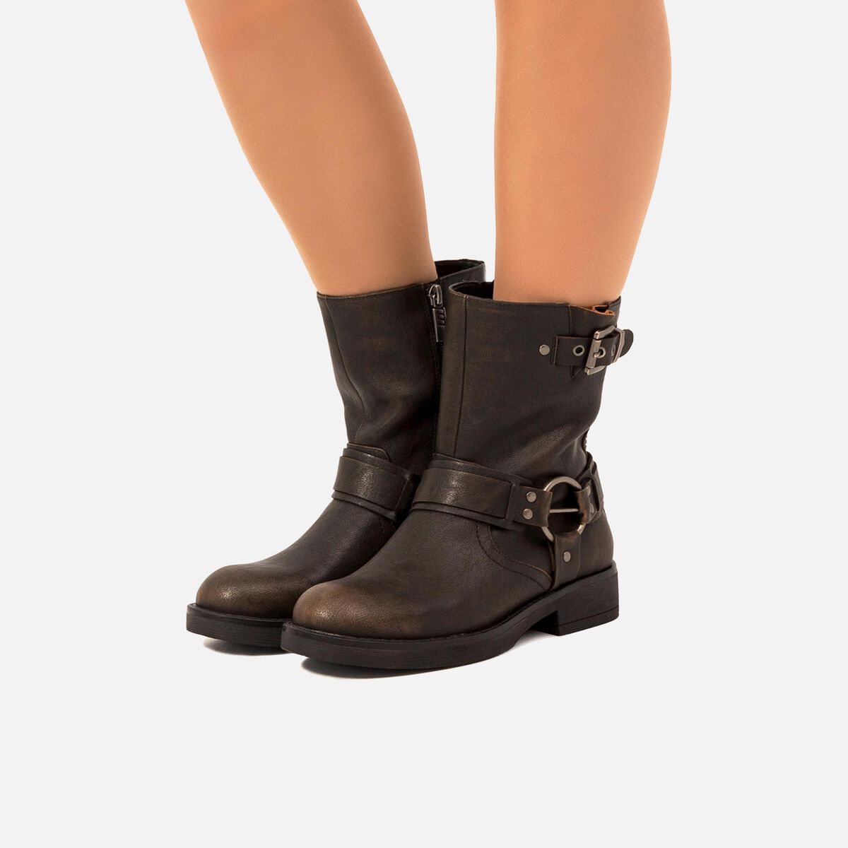 ﻿mtng Compra BRUNA marron 58226 Mujer Calzado Botines Planos Liquidación