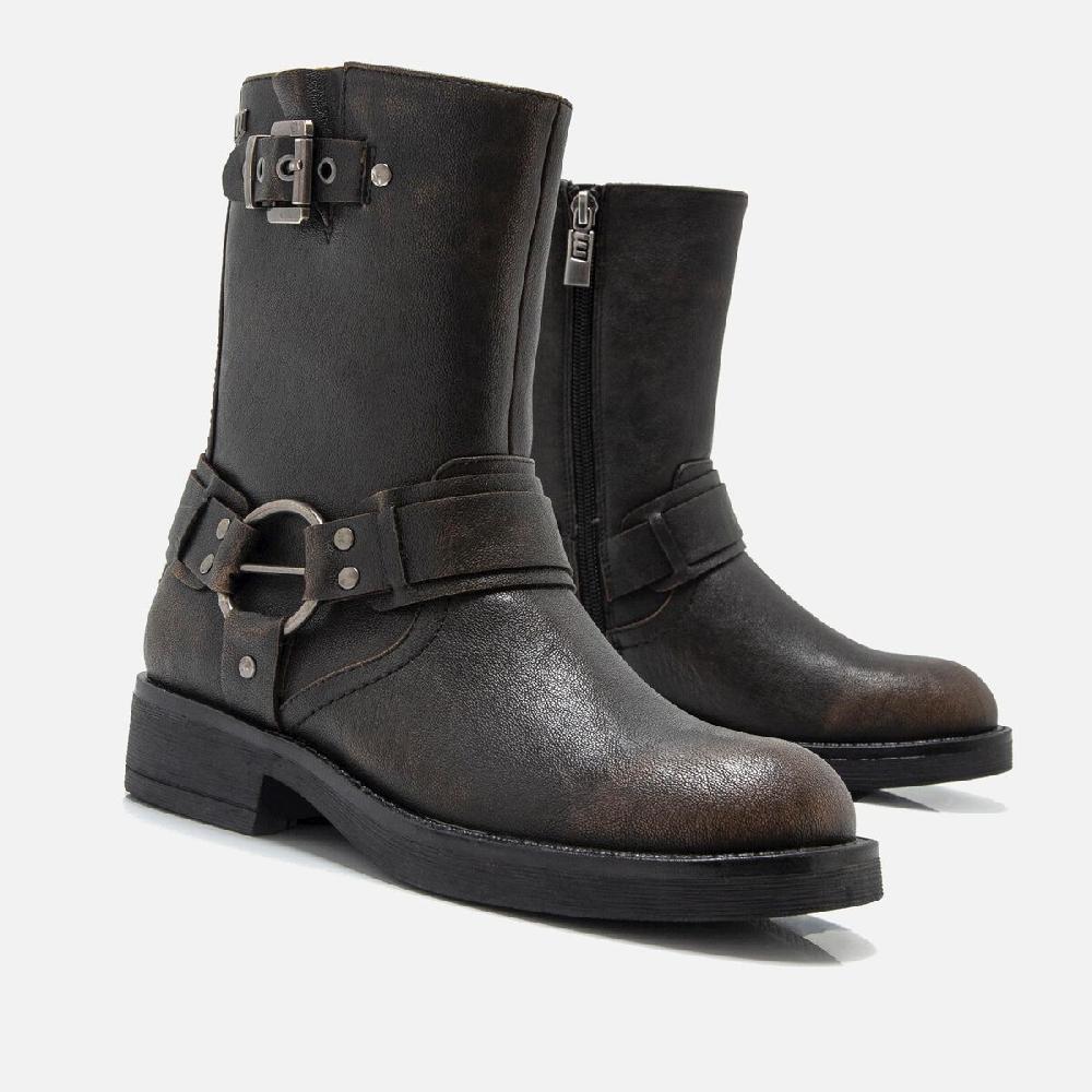 ﻿mtng Compra BRUNA marron 58226 Mujer Calzado Botines Planos Liquidación