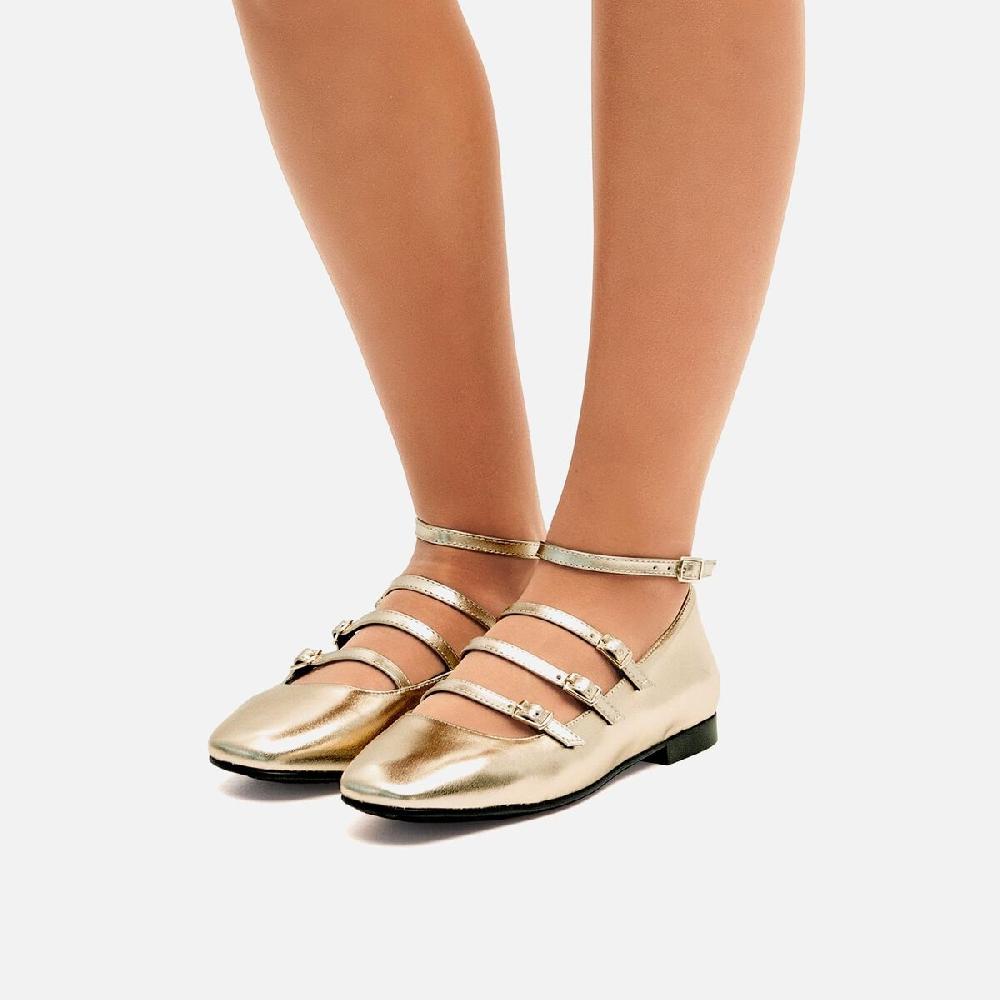 ﻿mtng Compra CAMILLE oro 57588 Mujer Calzado Zapatos Planos Devoluciones gratuitas