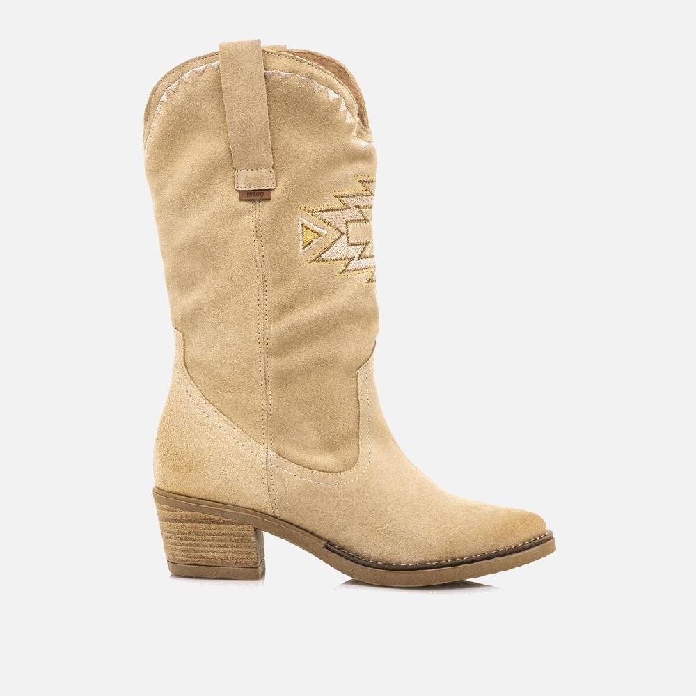 ﻿mtng Compra TEO beige 52496 Mujer Calzado Botas De TacóN Outlet
