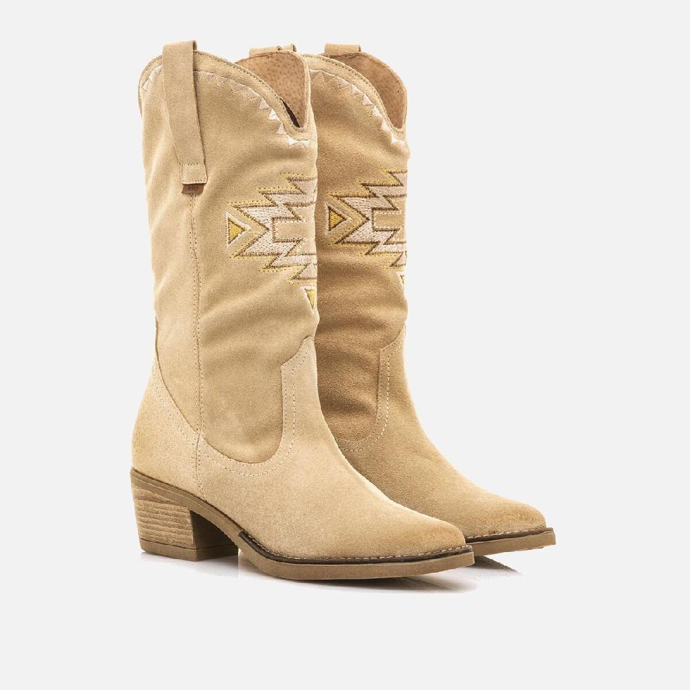 ﻿mtng Compra TEO beige 52496 Mujer Calzado Botas De TacóN Outlet