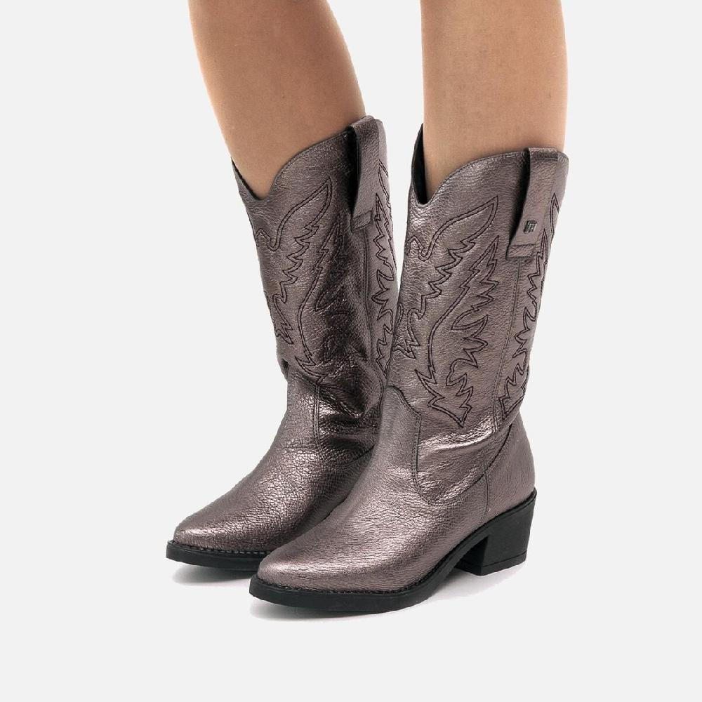﻿mtng Compra TEO plata 55189 Mujer Calzado Botas De TacóN Tienda