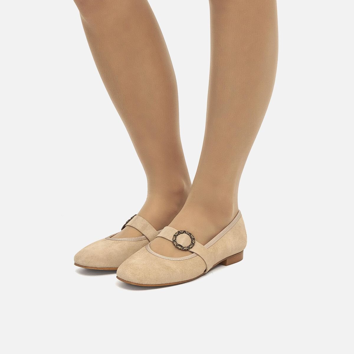 ﻿mtng Compra CAMILLE beige 55179 Mujer Calzado Zapatos Planos Rebajas online