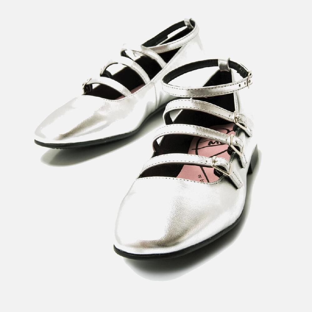 ﻿mtng Compra CAMILLE plata 57586 Mujer Calzado Zapatos Planos Solo hoy